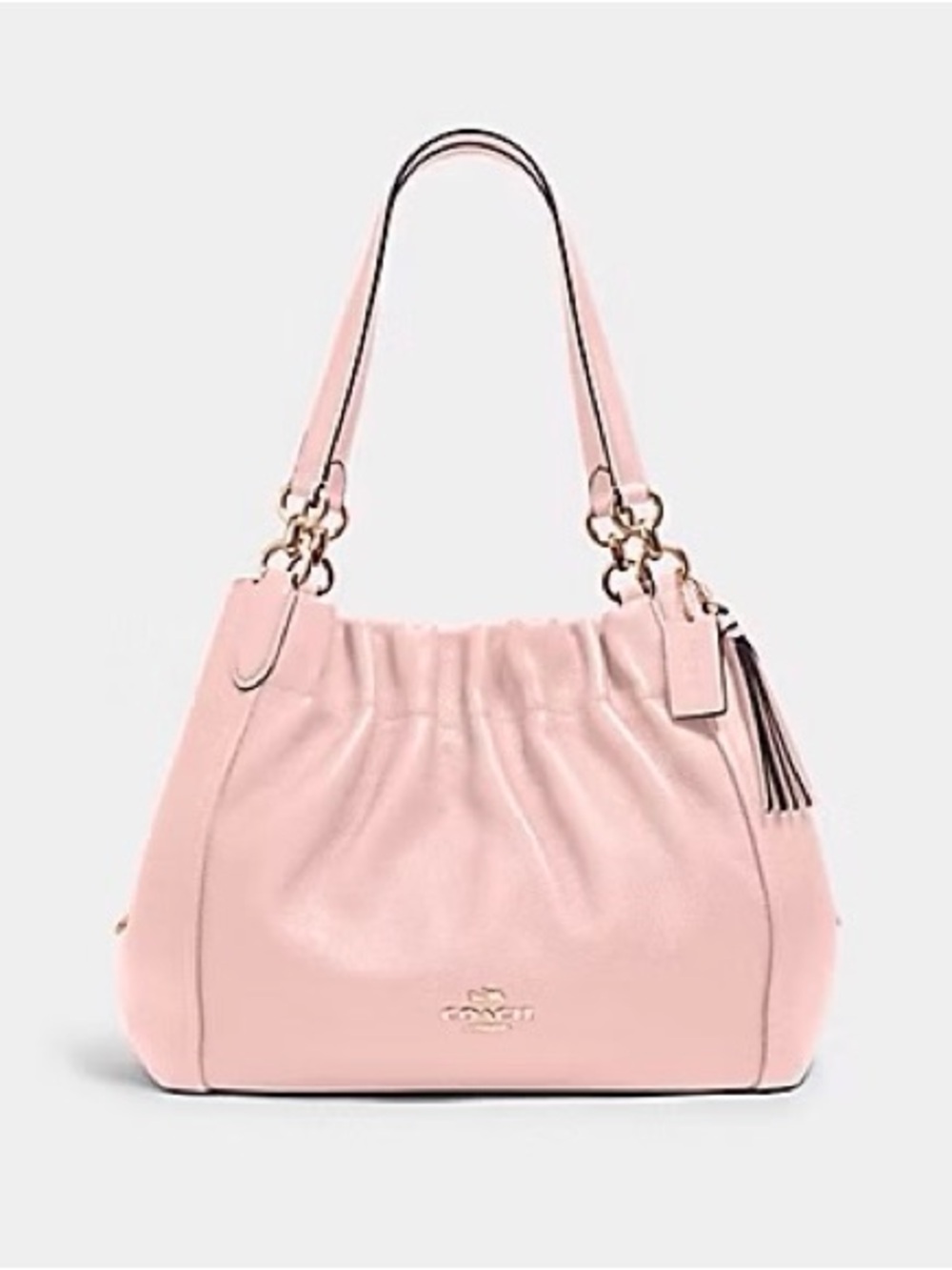 COACH Light Pink Maya Leather Shoulder Bag (NEW)